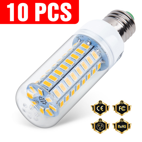Ampouple E27 à LED pour chandelier, B22, G9, GU10, 3/5/7/9/12/15 W, 220/240 V, E14, 10 unités ► Photo 1/6