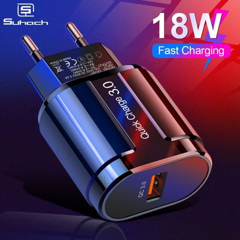 Chargeur rapide 3.0 2.0 USB pour iPhone Xiaomi Samsung Huawei QC3.0 QC chargeur rapide de téléphone portable mural Turbo ► Photo 1/6