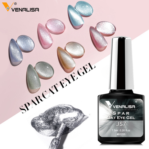 Venalisa vernis Gel Transparent vernis ongles hybrides pour manucure 7.5ML glace Spar yeux de chat imbiber émail UV Gel vernis à ongles ► Photo 1/6