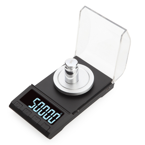 Balances électroniques de précision 0.001g, 100g/50g/20g, pesage numérique pour bijoux, balance en diamant, Portable, poids en laboratoire, milligramme ► Photo 1/6