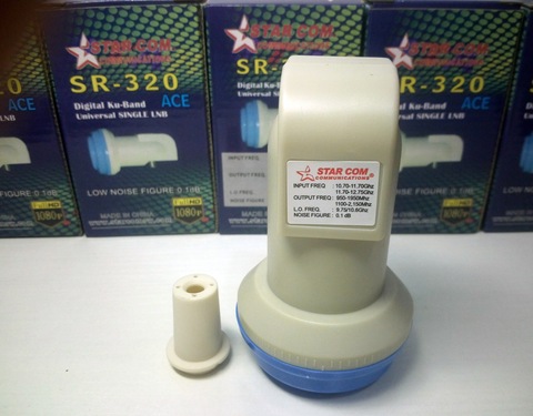 STAR COM LNB SR-320 meilleur Signal numérique HD bande universelle KU unique LNB étanche à haut Gain faible bruit antenne parabolique LNB ► Photo 1/6