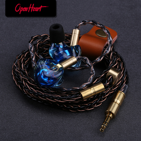 OPENHEART – écouteurs intra-auriculaires filaires en résine, oreillettes hi-fi, avec belle Mmcx, Audio de haute qualité, basse ► Photo 1/6