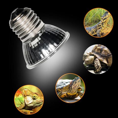 Lampe chauffante UVA + UVB 3.0 en Pet, pour Reptile, tortue, lampe thermique, spectre complet, lampe solaire, repos de Tortuga, contrôleur de température ► Photo 1/6