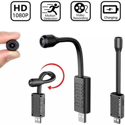 HD Mini caméra USB Surveillance en temps réel wifi DV caméra IP AI détection humaine boucle enregistrement vue à distance enregistreur Audio vidéo ► Photo 1/6