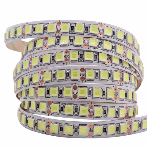 Bande lumineuse pour décoration intérieure, 8 couleurs, 5050 LED 5054, 12V 120led LED/m, étanche, Flexible, SMD 2835, 60led ► Photo 1/6