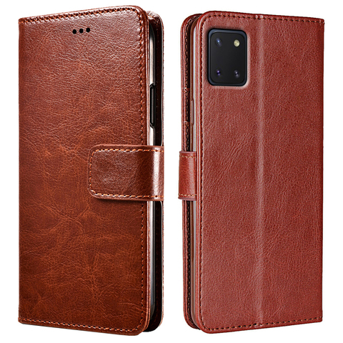 Coque de téléphone à rabat en cuir, étui pour Samsung Galaxy Note 10 lite SM-N770F ► Photo 1/6