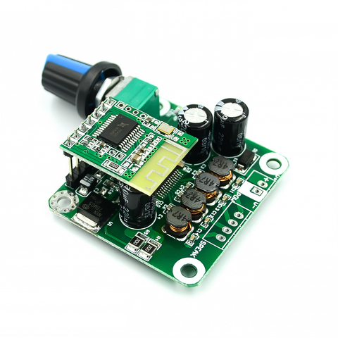 Amplificateur de puissance Audio stéréo numérique Bluetooth 4.2 TPA3110 15w + 15W, Module de carte 12V-24V de voiture pour haut-parleur USB, haut-parleur Portable ► Photo 1/3