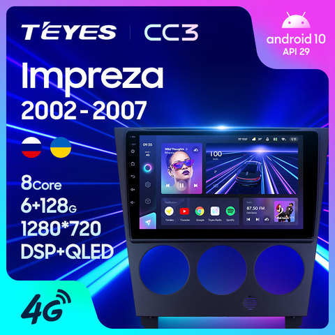 TEYES CC3 pour Subaru Impreza GD GG 2002 - 2007 autoradio multimédia lecteur vidéo Navigation stéréo GPS Android 10 non 2din 2 din dvd ► Photo 1/6