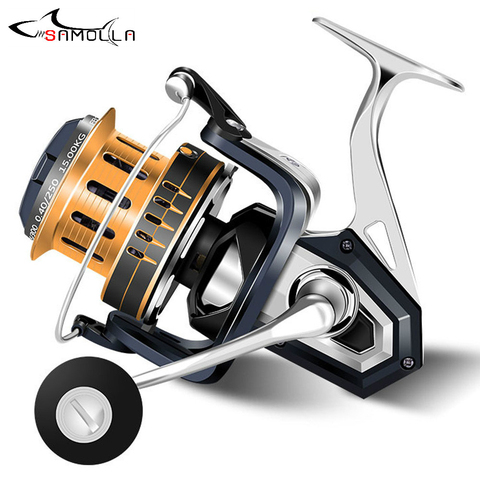 Nouveau grand moulinet de pêche moulinets légers plein métal carpe glisser 15kg 10 + 1BB bobine poisson Surfcasting bobine Pesca Molinete Angeln ► Photo 1/6