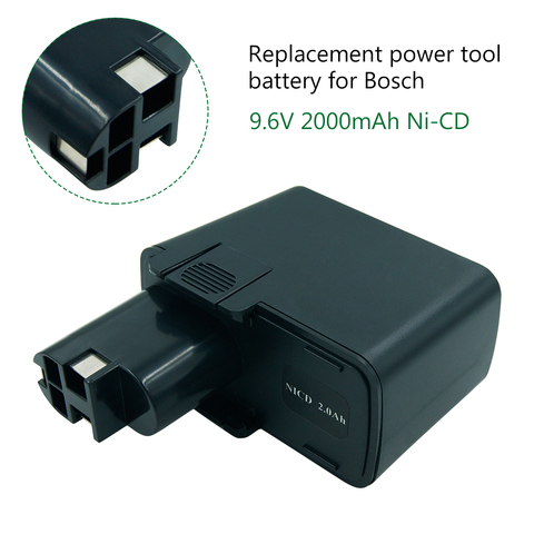 Batteries rechargeables pour perceuses sans fil Bosch, 9.6 V, 9.6 ah, Nicd, BAT001, GSR 9.6 VE, PSR, PSB, 9.6 GBB, 9. 6ves-1 GLI, V ► Photo 1/6