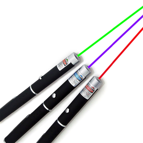 Pointeur de stylo Laser interactif 5MW, vert, bleu, rouge, jouet pour chat, point rouge, lumineux, 530nm, 405nm, 650nm ► Photo 1/6