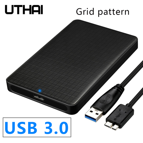 UTHAI – boîtier pour disque dur G10 USB 3.0, 2.5 pouces, SATA, SSD, couverture coulissante, Texture de grille ► Photo 1/6