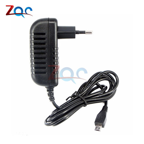 Alimentation Micro USB 100 -240V 110V AC à DC 5V, adaptateur de chargeur, prise ue pour interrupteur, bande LED, Smartphone ► Photo 1/6