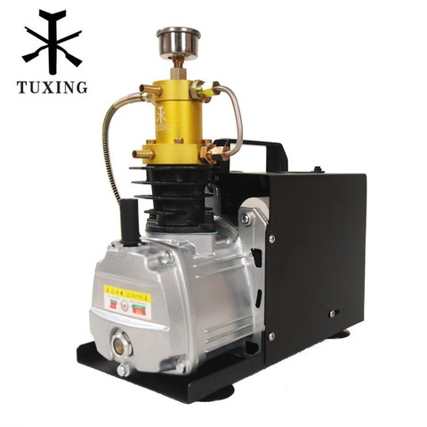 TUXING 4500Psi 300Bar Pcp compresseur d'air pompe à haute pression électrique pour pneumatique PCP fusil Airgun gonfleur de plongée ► Photo 1/6