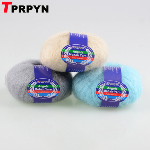 TPRPYN – fil de Mohair Angola pour tricot, 1 pièce = 25g, 170M, Crochet fin, laine, laine, laine, laine, laine ► Photo 1/6