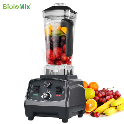 BioloMix 3HP 2200W robuste qualité commerciale minuterie mélangeur mélangeur presse-agrumes fruits robot culinaire glace Smoothies sans BPA 2L pot ► Photo 1/6