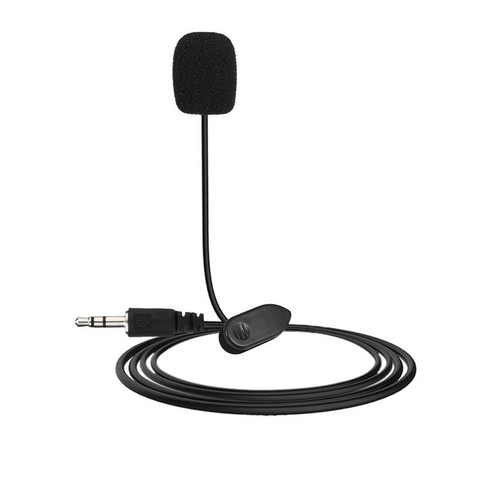 1.45m Mini Microphone Portable condensateur pince-on revers Lavalier filaire Microphone pour téléphone pour ordinateur Portable ► Photo 1/4