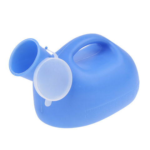 Urinals pour hommes, bouteille en plastique épais de 2000ml avec couvercle, anti-éclaboussures ► Photo 1/6