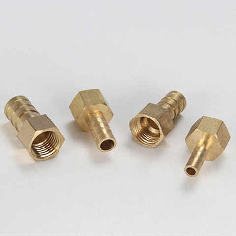 Raccord de tuyau en laiton BSP, connecteur femelle Joint de coupleur en cuivre adaptateur, queue ardillon 6/8/10/12/14/16 MM 1/8 