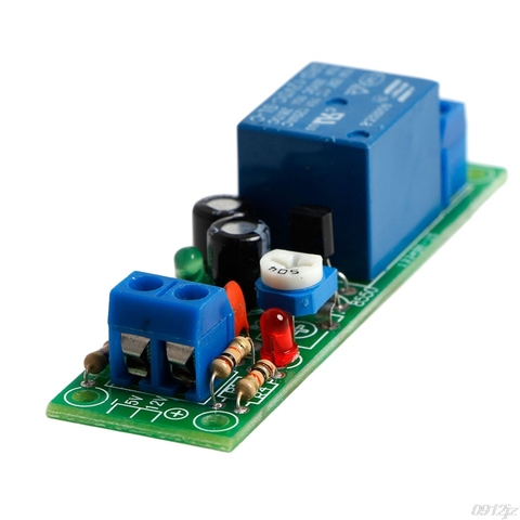 Interrupteur minuterie JK02B 0-60 secondes DC | Temporisation réglable 12V, Module de relais d'entrée ► Photo 1/6