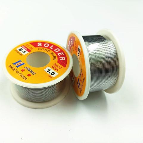 Rouleau de fil à souder, 100g 0.6/0.8/1/1.2 63/37 FLUX 2.0% 45 pieds, pour fer à souder, noyau de colophane, sans nettoyage ► Photo 1/6