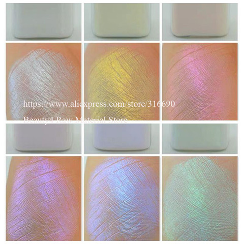 Pigments nacrés en résine, 6 couleurs, aurore magique, Mica, pour la fabrication de bijoux, Nail Art, 600um ► Photo 1/6