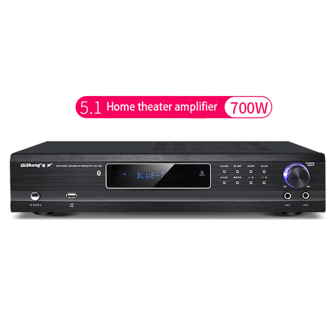 500W/700W 220V HIFI fièvre amplificateur numérique haute puissance Bluetooth amplificateur 5.1 canaux professionnel KTV amplificateur Audio karaoké ► Photo 1/5