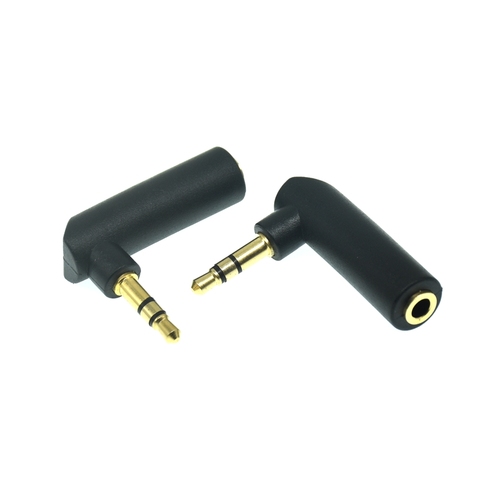 3.5mm mâle à femelle 90 degrés à angle droit adaptateur convertisseur casque Audio Microphone prise stéréo connecteur ► Photo 1/3