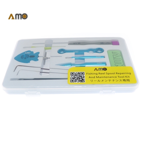 Amoo – Kit de réparation de moulinet de pêche en alliage d'aluminium, outils d'entretien, démontage de la bobine ► Photo 1/5