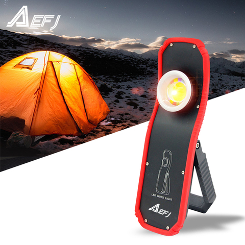 Lampe torche Portable 60w, LED Rechargeable par USB lumière de travail magnétique COB à crochet suspendu pour Camping en plein air ► Photo 1/5