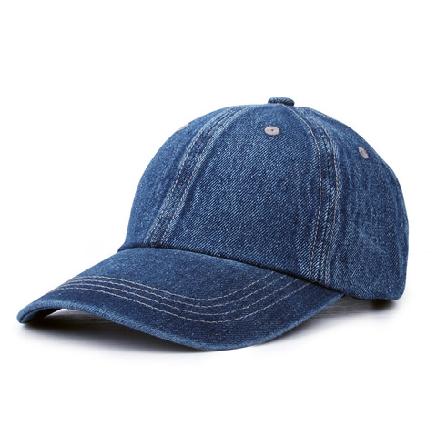 Casquette de Baseball en Denim solide pour hommes et femmes, chapeaux de Cowboy, lavage os, Hip Hop, été, automne, 2022 ► Photo 1/6