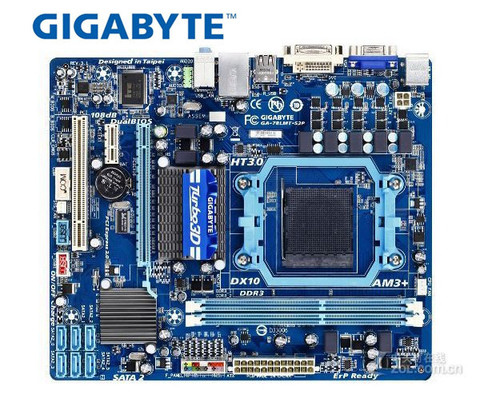 Carte mère AM3 +/AM3, composant pour ordinateur de bureau, composant pc, compatible avec processeurs Gigabyte, capacité maximale de ram 16 go, norme d'étanchéité GA-78LMT-S2/GA-78LMT-S2P, port usb, 78LMT S2, 78LMT S2P ► Photo 1/5