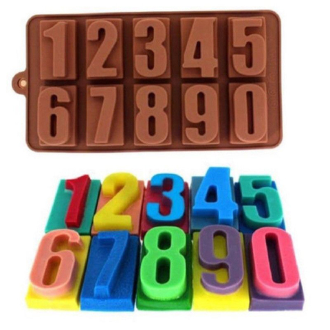 3D Silicone Alphabet lettre numéro chocolat gâteau Fondant bonbons moule moule outils gâteau décoration outils cuisine cuisson accessoire ► Photo 1/6