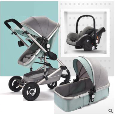 Belecco – poussette 2 en 1 pour bébé, chariot de luxe pliable et Portable, livraison gratuite ► Photo 1/5