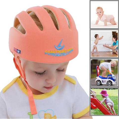 Enfants chapeau casque Protection de sécurité enfant en bas âge apprendre à marcher Anti Collision Panama enfant infantile protecteur casquette souple pour enfants chapeau ► Photo 1/6