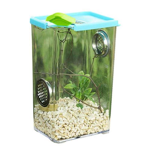 Transparent Acrylic Reptile Feeding Box Insect Box Praying Lizard Reptile Home Insect Cage Reptile Terrarium Spider Breeding Box ► Photo 1/6