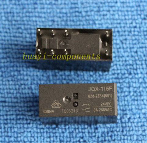 Relais JQX-115F-024-2ZS4 (551) à 8 broches, 24V dc, 1 pièces ► Photo 1/1