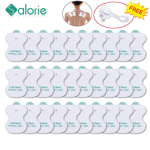 10PC électrodes tampons Massage coussin de remplacement pour numérique dizaines thérapie Machine électronique vertèbre cervicale physiothérapie masseur ► Photo 1/6