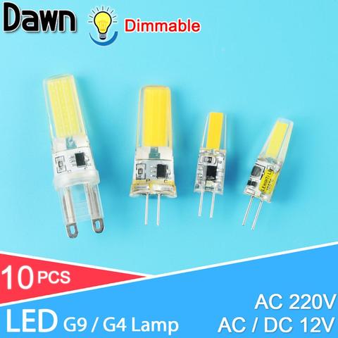 G4 LED Dimmable g9 LED Lampe COB 6 W 10 W AC/DC 12 V 220 V LED Maïs lumière Remplacer Lampe Halogène LED ampoule Cristal Lustre Lampada ► Photo 1/6