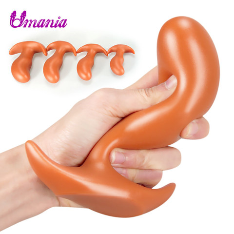 Jouets sexuels anaux pour hommes, gros godemichet Anal, Massage de la Prostate, Expansion de l'anus, stimulateur Anal en Silicone souple, jouets pour adultes ► Photo 1/6