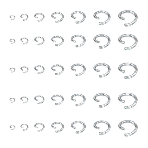 Le lot de 200 anneaux, avec boucles simples en acier inoxydable, pour la fabrication de bijoux, anneaux fendus, bricolage ► Photo 1/6