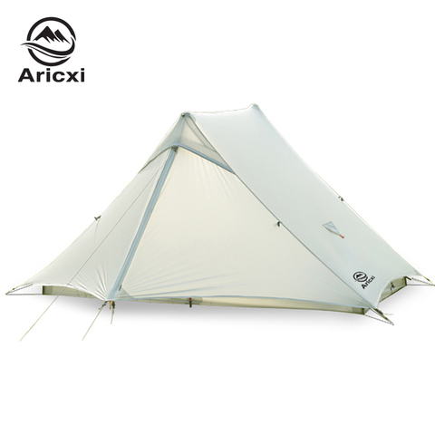 Aricxi-tente de Camping ultralégère extérieur pour 2 personnes, sans bras, professionnelle, 15D, en nylon argenté ► Photo 1/6