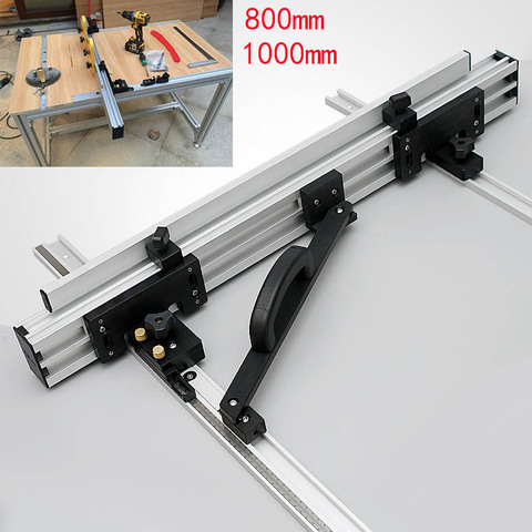 800/100mm piste à onglets t-track supports coulissants pour scie circulaire électrique machine de gravure pour travail du bois etabli outils de bricolage ► Photo 1/6