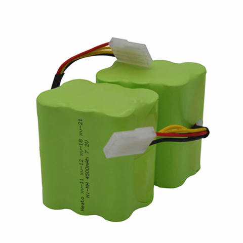 Batterie Rechargeable NiMH 7.2V, 4500mAh pour Machine à balayer Neato XV21, XV11, XV12, XV14, XV15, 7.2v ► Photo 1/3