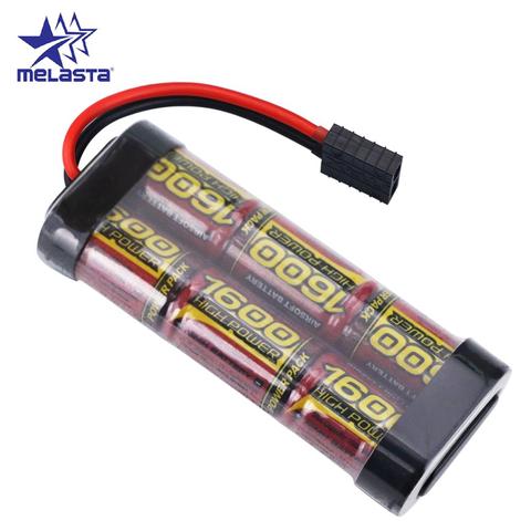 MELASTA – batterie NIMH 2/3a 7.2V 1600mAh 6 cellules avec connecteur de décharge Traxxas, pour voitures de série traxxas 1/16 RC ► Photo 1/5