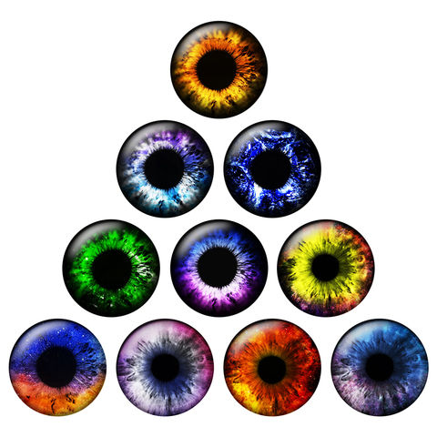 Lot de 24 yeux colorés pour poupée Blyth, 14mm, pour la fabrication de bijoux, BH100 ► Photo 1/6