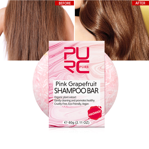 2022 nouveau PURC rose pamplemousse shampooing savon nettoyage doux et favorise la santé organique extrait de plante cheveux shampooing barre 11.11 ► Photo 1/6