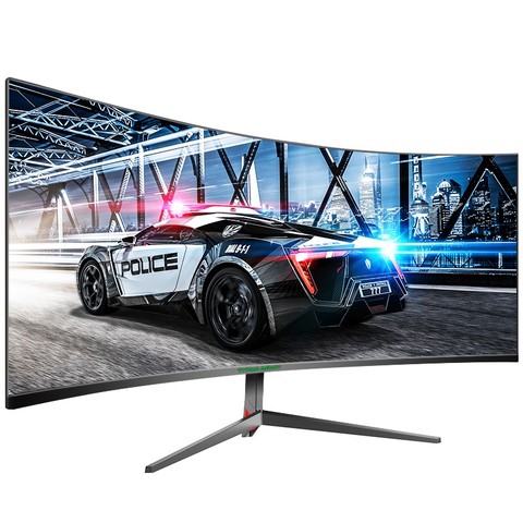 TITAN armée 30 pouces 2K 200Hz incurvé moniteur de jeu 21:9 2560x1080 Ultra large Ultra mince écran FREESYNC VESA métal noir ► Photo 1/6