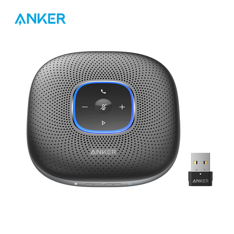 Haut-parleur Bluetooth Anker PowerConf + avec Dongle Bluetooth, 6 micros, ramassage vocal amélioré, temps d'appel 24H, Bluetooth 5, ► Photo 1/6