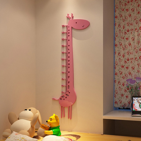 Autocollant mural en forme de girafe, en acrylique, pour chambre d'enfants, taille, décoration murale créative, 3d, DIY bricolage, offre spéciale ► Photo 1/6